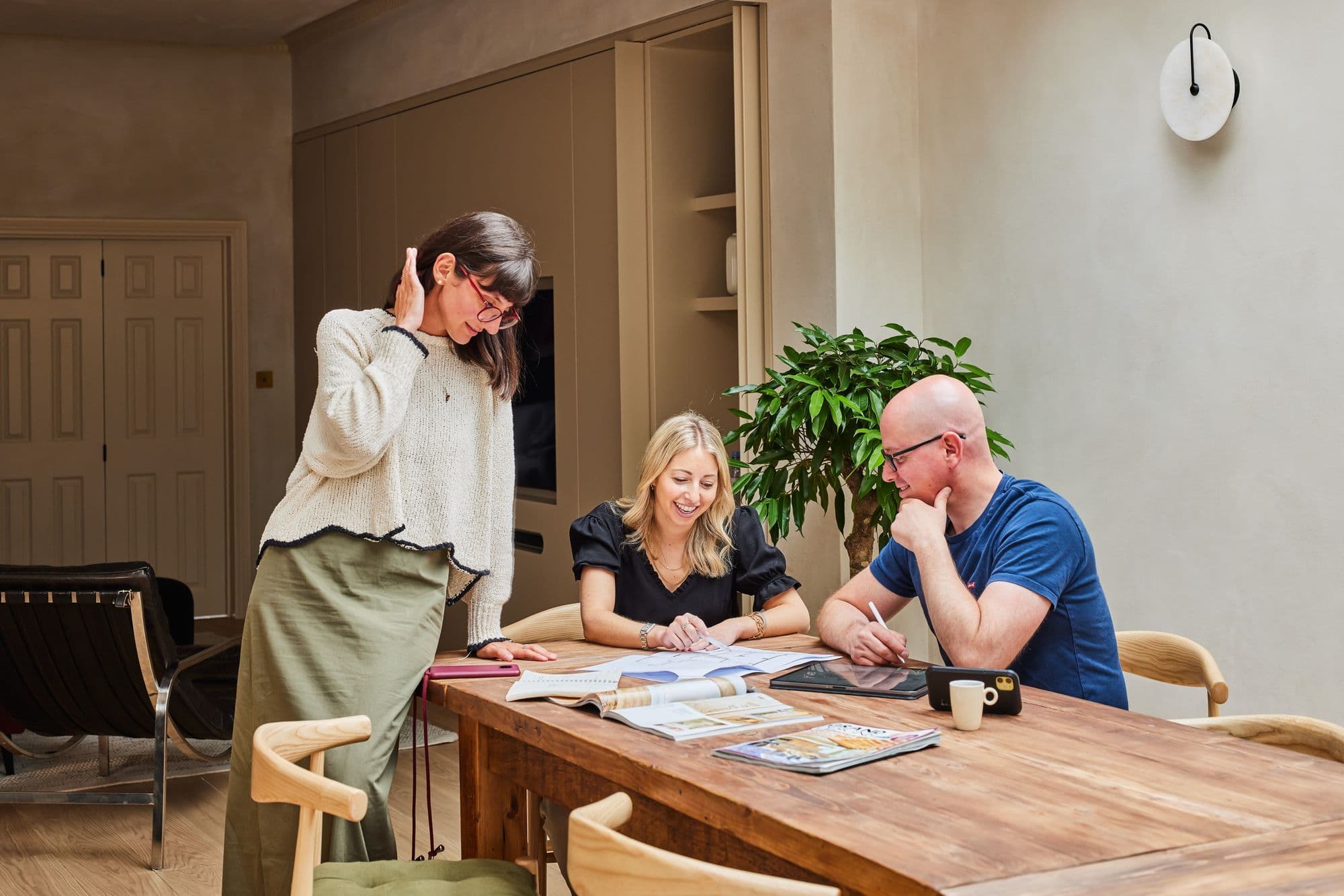 Meeting at table